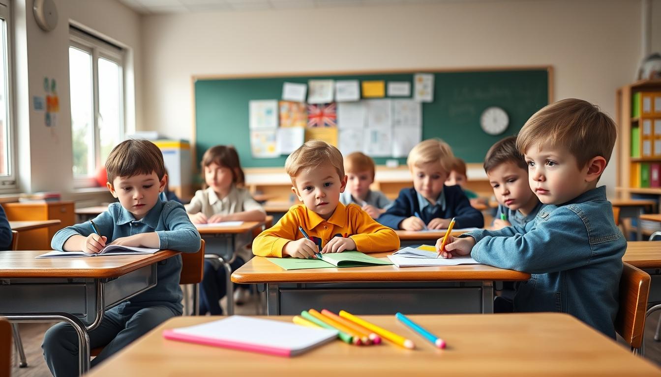 Student using learning strategies while studying